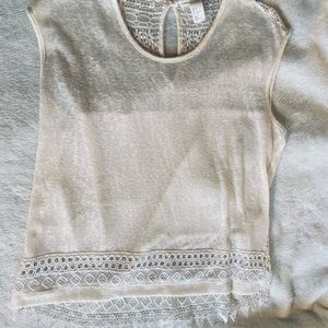 H&M Capped Sleeve Top - Small